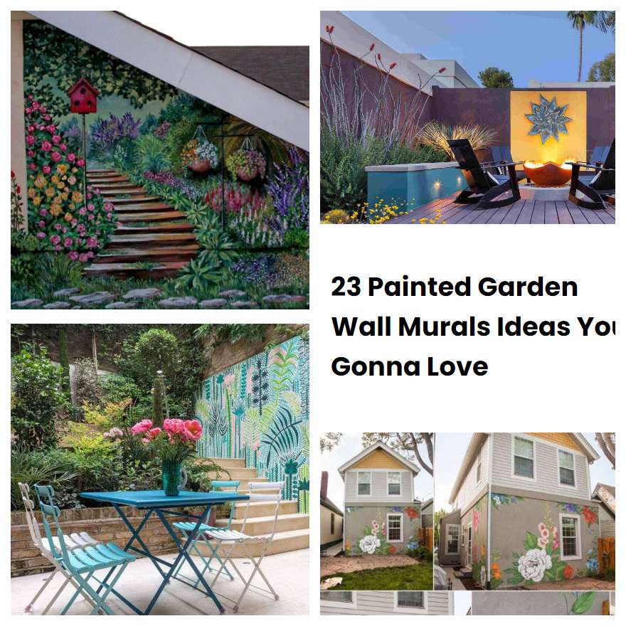 23 Painted Garden Wall Murals Ideas You Gonna Love SharonSable