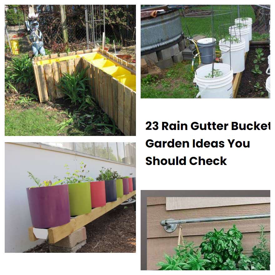 23 Rain Gutter Bucket Garden Ideas You Should Check