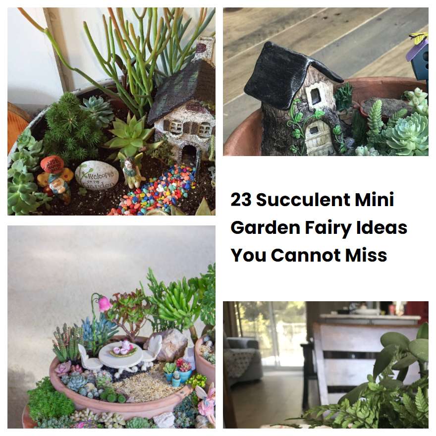 23 Succulent Mini Garden Fairy Ideas You Cannot Miss