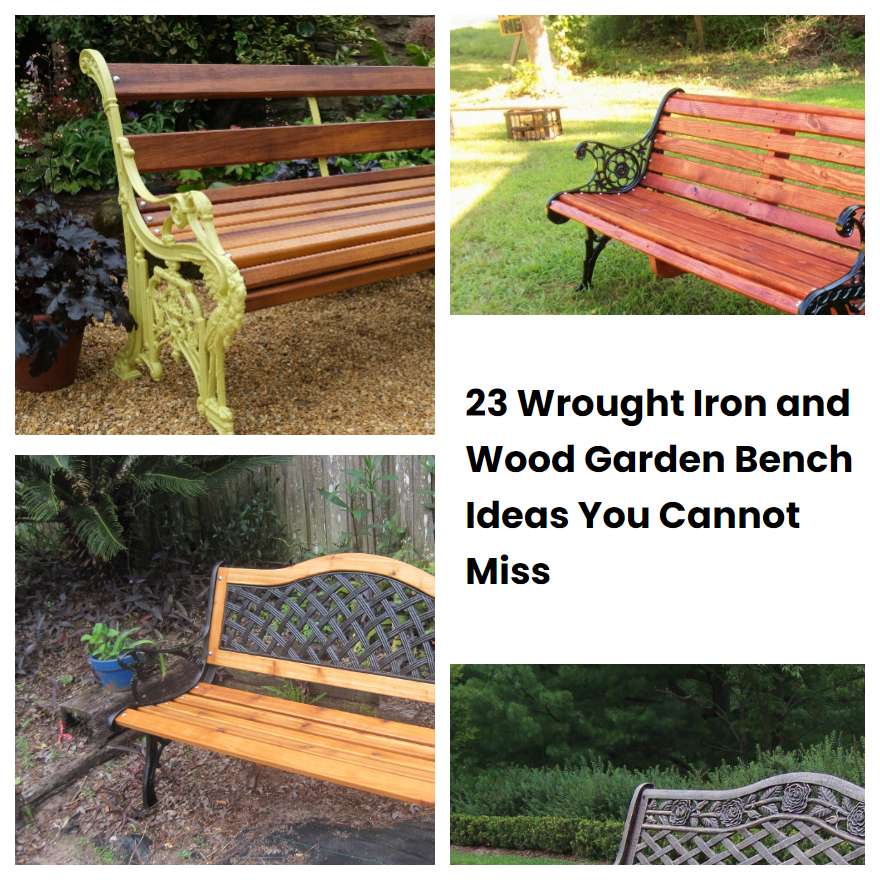 23 Wrought Iron and Wood Garden Bench Ideas You Cannot Miss | SharonSable