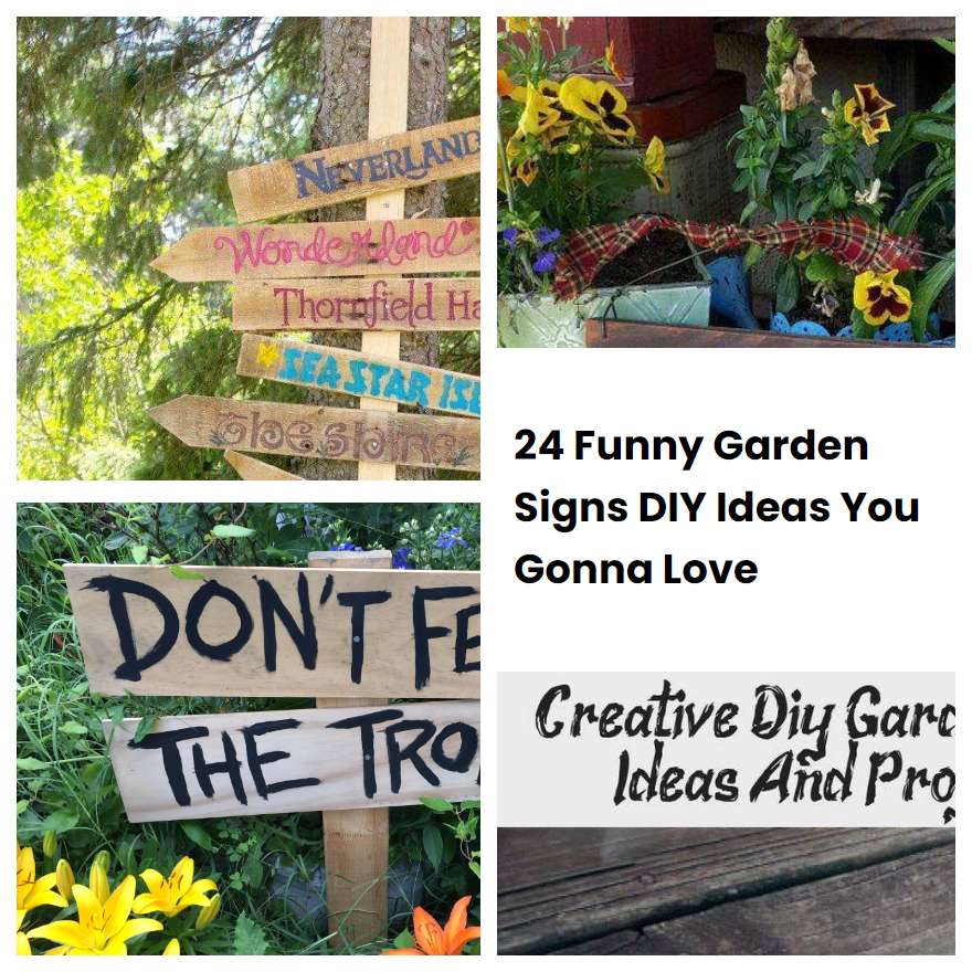 24 Funny Garden Signs DIY Ideas You Gonna Love