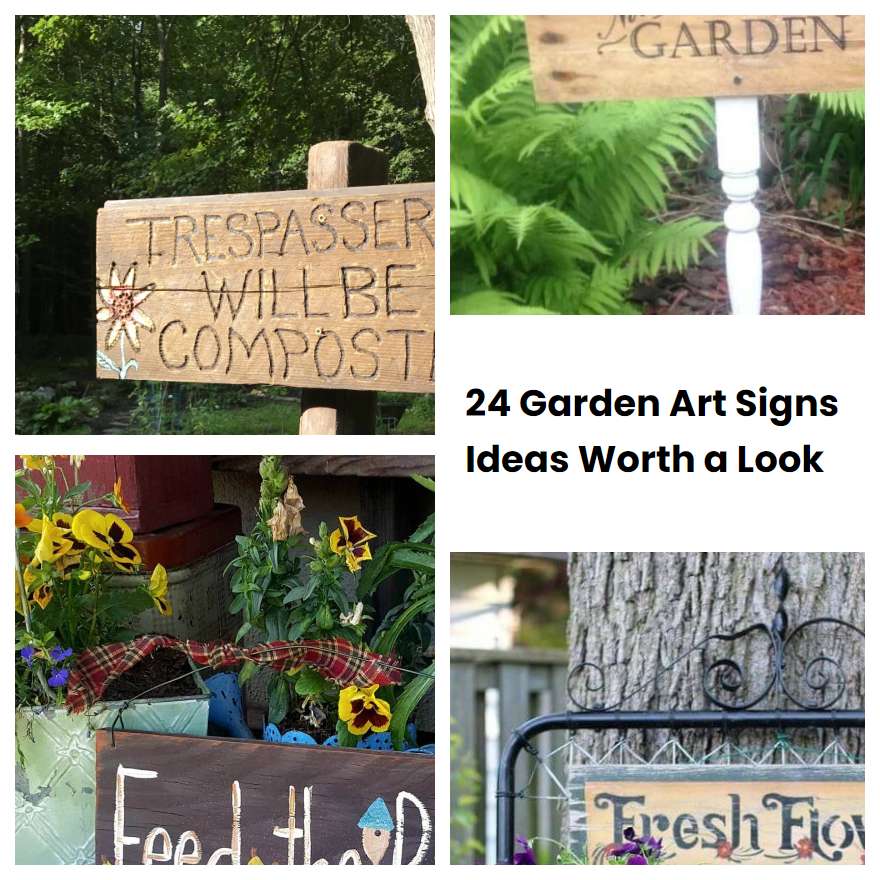 24 Garden Art Signs Ideas Worth a Look