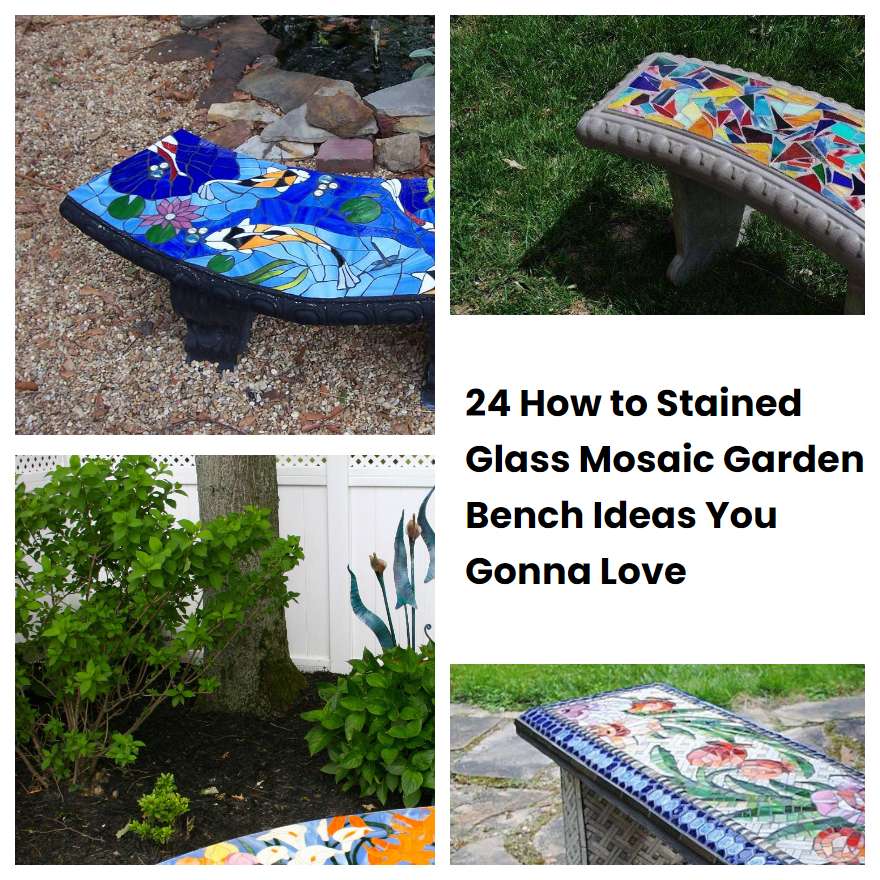 24 How to Stained Glass Mosaic Garden Bench Ideas You Gonna Love