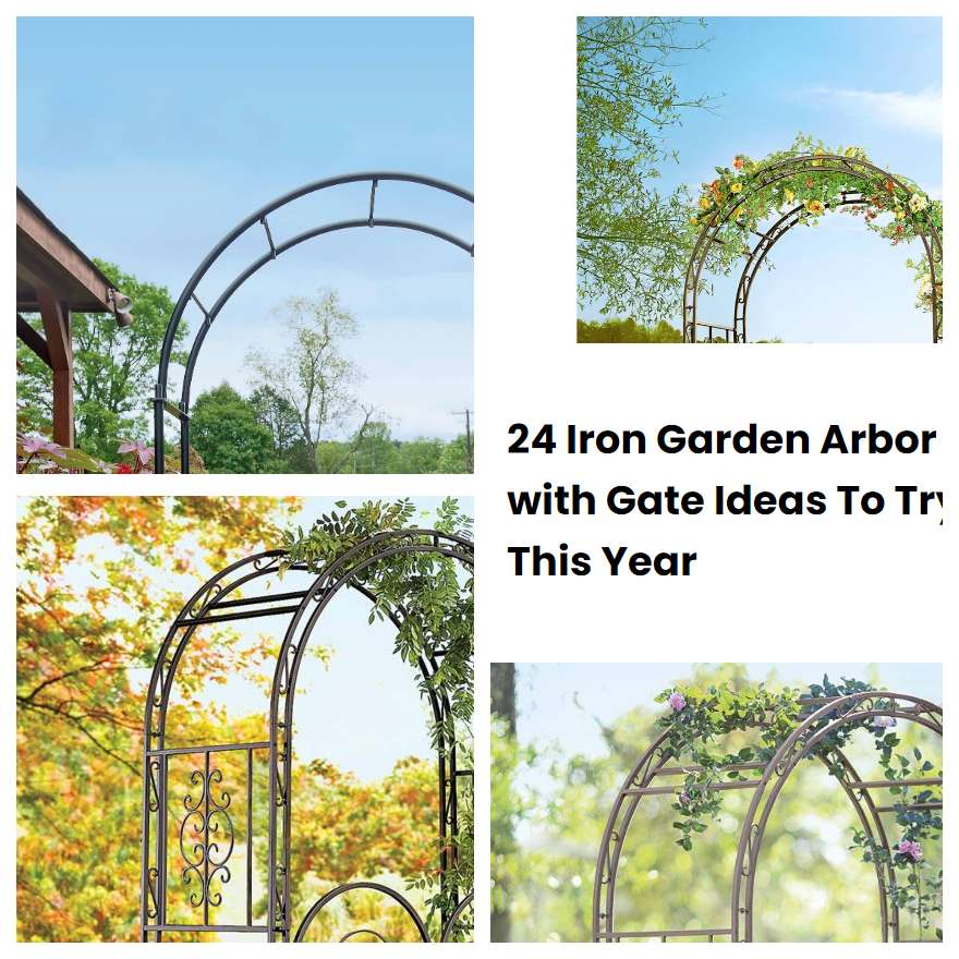 24 Iron Garden Arbor with Gate Ideas To Try This Year