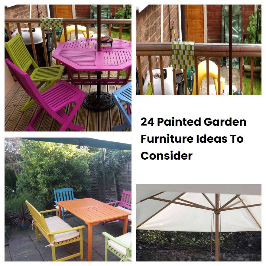 24 Painted Garden Furniture Ideas To Consider SharonSable