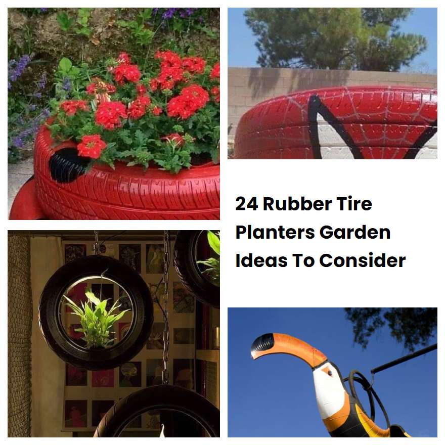 24 Rubber Tire Planters Garden Ideas To Consider SharonSable