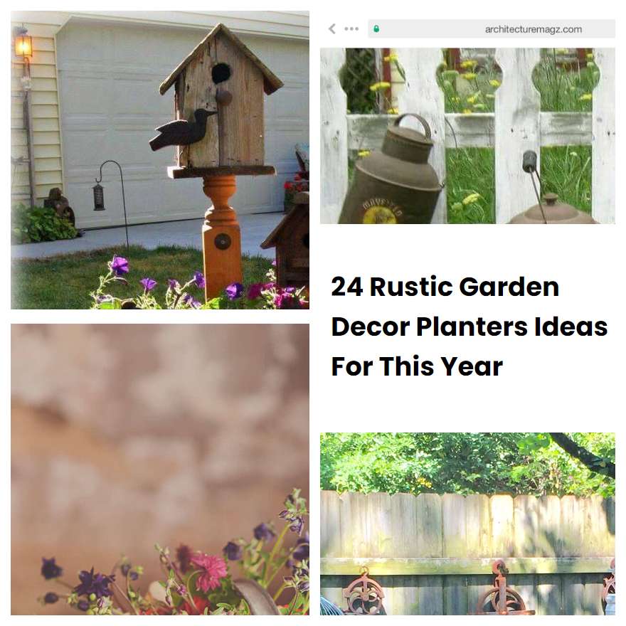 24 Rustic Garden Decor Planters Ideas For This Year SharonSable