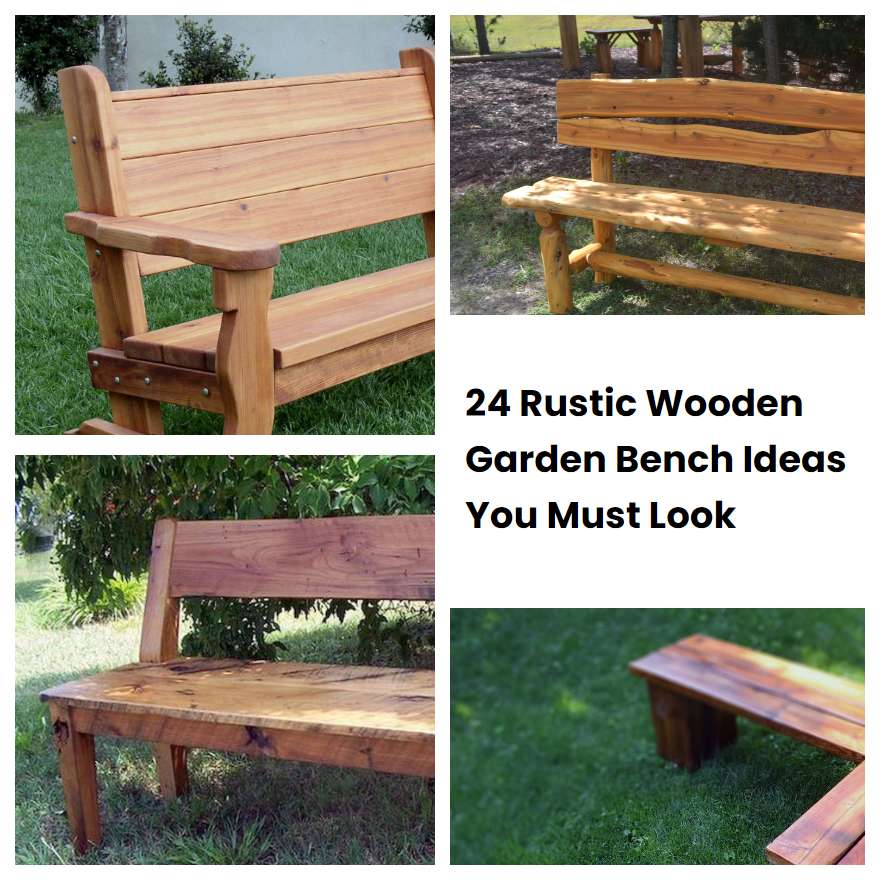 24 Rustic Wooden Garden Bench Ideas You Must Look