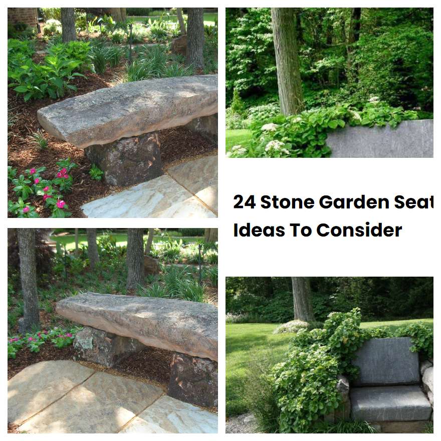 24 Stone Garden Seat Ideas To Consider SharonSable