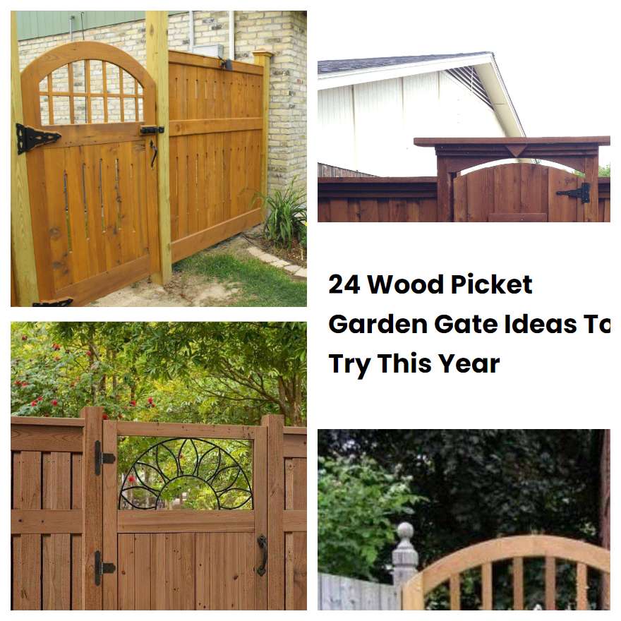 24 Wood Picket Garden Gate Ideas To Try This Year | SharonSable