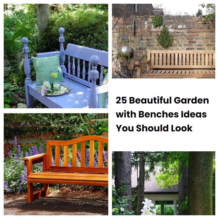 25 Beautiful Garden with Benches Ideas You Should Look