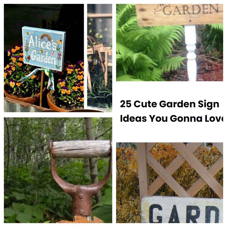 25 Cute Garden Sign Ideas You Gonna Love