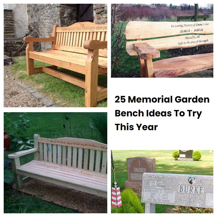 25 Memorial Garden Bench Ideas To Try This Year SharonSable