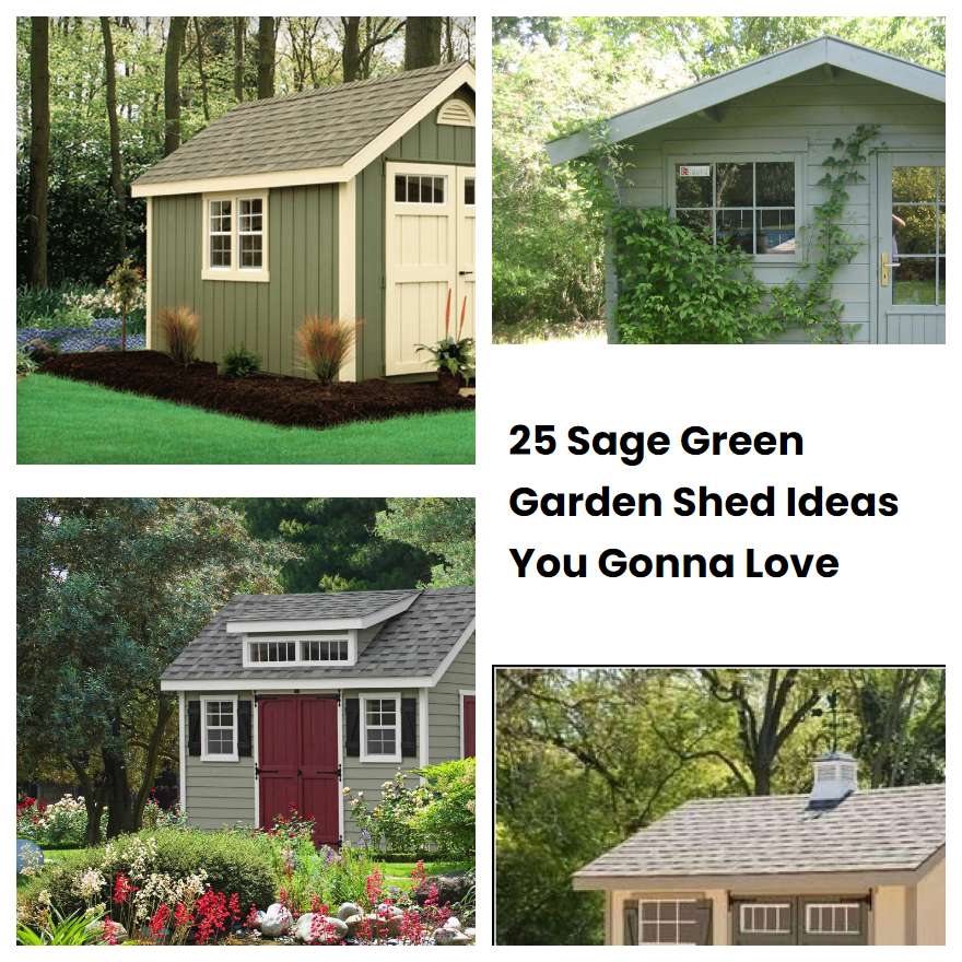25 Sage Green Garden Shed Ideas You Gonna Love