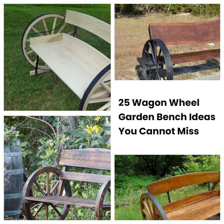 25 Wagon Wheel Garden Bench Ideas You Cannot Miss
