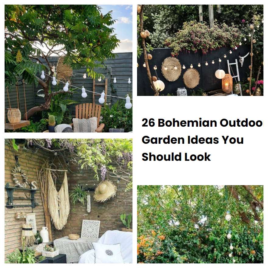 26 Bohemian Outdoor Garden Ideas You Should Look