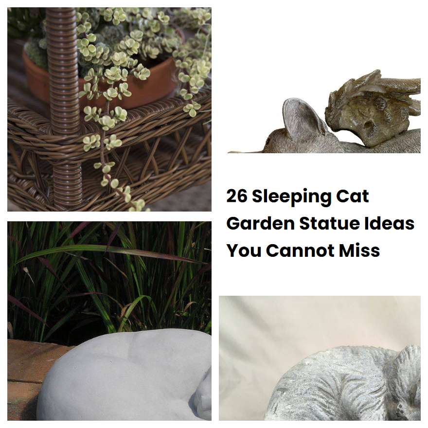 26 Sleeping Cat Garden Statue Ideas You Cannot Miss